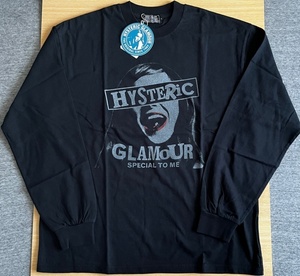 * HYSTERIC GLAMOUR Hysteric Glamour men's SPECIAL TO ME long T L size black * new goods! unused! tag attaching! popular! complete sale goods!