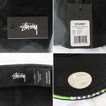 【新品】タグ付き STUSSY ステューシー SANDWICH VISOR LOW PRO CAP 帽子 ロー キャップ 綿 コットン ファッション 刺繍 BLACK ST36_画像10