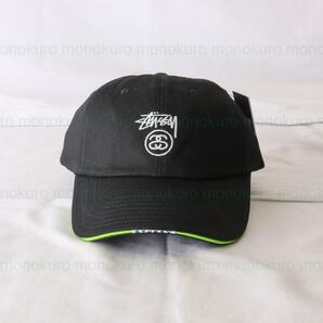 【新品】タグ付き STUSSY ステューシー SANDWICH VISOR LOW PRO CAP 帽子 ロー キャップ 綿 コットン ファッション 刺繍 BLACK ST36の画像3