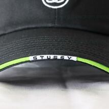 【新品】タグ付き STUSSY ステューシー SANDWICH VISOR LOW PRO CAP 帽子 ロー キャップ 綿 コットン ファッション 刺繍 BLACK ST36_画像5