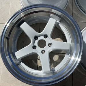 CLEAVE RACING FL53 18x9.5J +18 / 18x10.5J +15 5H-114.3 ホワイト 4本セット！！の画像3