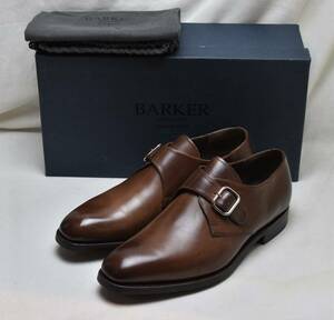 SALE!! BARKER　4304FW11　バーカー　グッドイヤー式　モンクストラップシューズ　茶カーフ UK7.5　26-26.5cm相当 未使用品 イギリス製