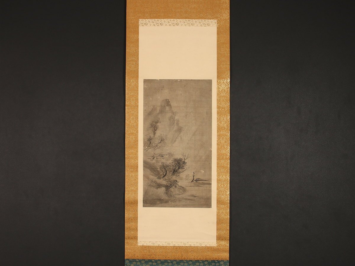 [Copie] [Traditionnel] sh8933 (Zhoumon) Peinture de paysage Période Muromachi Maître de Sesshu Peintre officiel Peinture chinoise, peinture, Peinture japonaise, paysage, Fugetsu