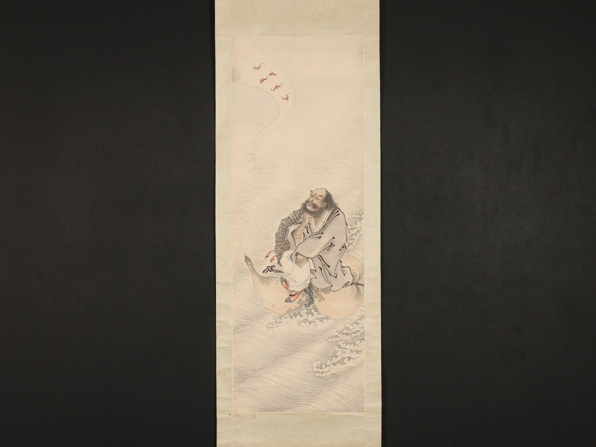 [전통] sh8942 아시바 다루마 중국화, 그림, 일본화, 사람, 보살