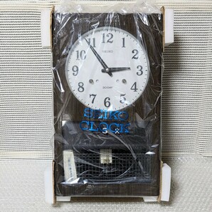 未使用保管品 当時物 希少レア SEIKO 4PC-453B セイコー壁掛け時計 振り子時計 ゼンマイ時計 手巻き時計 ボンボン時計 鐘時計 希少元箱付の画像1