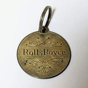 当時物 希少レア Rolls Royce ロールスロイス オーナーキーリング キーホルダー 真鍮製の画像1