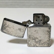 当時物 ZIPPO ジッポービンテージオイルライター ZIPPOロゴ フレームアイコン 炎 シルバーカラー 1998年製 喫煙具 動作未確認 現状品_画像8