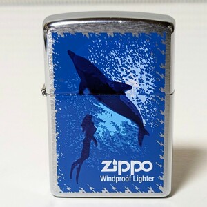 ZIPPO ジッポー オイルライター ZIPPO Windproof Lighter イルカ 水族館 2004年製 喫煙具 動作未確認 現状品