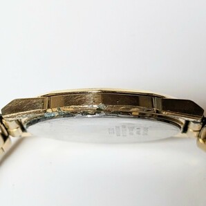 当時物 希少レア SEIKO 6030-7060 セイコー シーガル 3針クオーツ ゴールド文字盤 メンズ ゴールドカラー腕時計 電池交換済 稼働品の画像7