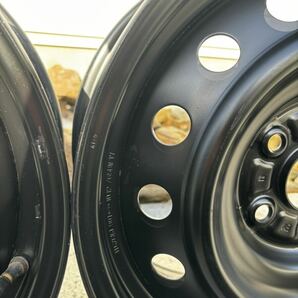 トヨタ 純正 スチールホイール 16x6.5j PCD114.3 美品 ミニバン コンパクトカー 鉄ホイールの画像4