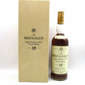 THE MACALLAN ザ マッカラン 12年 マチュアード イン シェリーウッド 750ml 43% 古酒 未開栓 箱 ウイスキー X188917の画像1