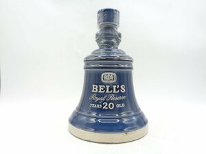 【1円】～ BELL'S ROYAL RESERVE ベル 20年 ロイヤル リザーブ スコッチ ウイスキー 陶器 750ml 未開封 古酒 ※コルク折れ X265235