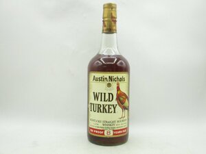 WILD TURKEY 8年 ワイルド ターキー ケンタッキー バーボン ウイスキー 金キャップ 1000ml 50,5% 未開封 古酒 P031143