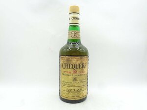 CHEQUERS 12年 チェッカーズ ブレンデッド スコッチ ウイスキー 特級 750ml 43% 未開封 古酒 X263802