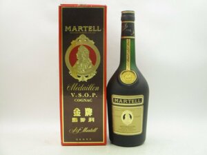 MARTELL VSOP MEDAILLON Martell VSOPme large yon Gold label cognac brandy 700ml 40% in box B65836