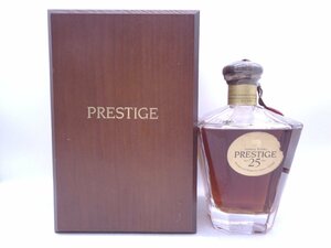 SUNTORY WHISKY PRESTIGE 25年 サントリー ウイスキー プレステージ 750ml 43% 古酒 未開栓 木箱 汚れ有 Q012167