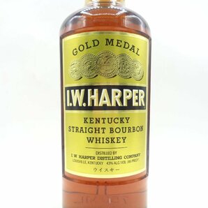 I.W.HARPER GOLD MEDAL I.W.ハーパー ゴールドメダル ケンタッキー ストレート バーボン ウイスキー 750ml 43% 未開封 古酒 P031516の画像5