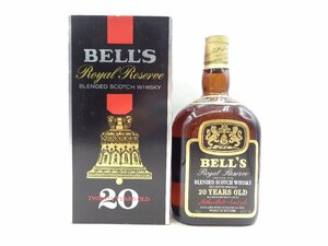 BELL'S ROYAL RESERVE ベル 20年 ロイヤル リザーブ スコッチ ウイスキー 750ml 箱入 未開封 古酒 X265641
