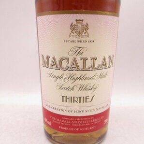The MACALLAN THIRTIES ザ マッカラン サーティーズ ディケーズシリーズ 500ml 40% 古酒 未開栓 ウイスキー 箱 P018419の画像3