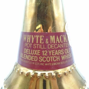 WHYTE＆MACKAY GOLD ホワイト＆マッカイ ゴールド ポットスティル デキャンタ 陶器 スコッチ ウイスキー 1000ml 未開封 古酒 G24691の画像6