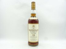 THE MACALLAN ザ マッカラン 12年 シングル ハイランド モルト スコッチ ウイスキー 旧ボトル 未開栓 古酒 750ml 43% B66257_画像1