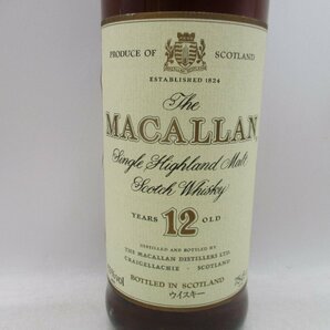 THE MACALLAN ザ マッカラン 12年 マチュアード イン シェリーウッド 750ml 43% 古酒 未開栓 箱 ウイスキー X188917の画像4