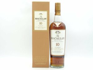 The MACALLAN 10年 ザ マッカラン シングルモルト ハイランド スコッチウイスキー 700ml 40% 箱入 古酒 未開封 X78381
