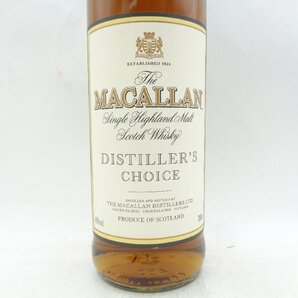 The MACALLAN ザ マッカラン ディスティラーズ チョイス シングル ハイランド モルト スコッチ ウイスキー 箱入 700ml 40% X173347の画像6