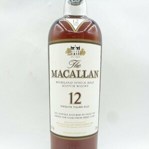 The MACALLAN 12年 ザ マッカラン シングルモルト ハイランド スコッチウイスキー 700ml 40% 箱入 古酒 未開封 X108488の画像6