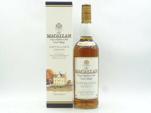 The MACALLAN ザ マッカラン ディスティラーズ チョイス シングル ハイランド モルト スコッチ ウイスキー 箱入 700ml 40% X173347