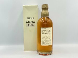 ST【同梱不可】 ニッカ シングルカスク 15年 箱有 仙台宮城峡蒸留所限定 500ml 52% 未開栓 古酒 Z050103