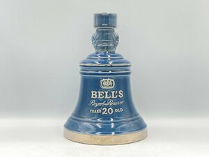 ST【同梱不可】 BELL'S ROYAL RESERVE ベル 20年 ロイヤル リザーブ スコッチ ウイスキー 陶器 750ml 43% 1466g 未開栓 古酒 Z048666