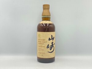 ST【同梱不可】 サントリー 山崎 12年 ピュアモルトウイスキー ウイスキー特級 向獅子マーク 760ml 43% 未開栓 古酒 Z042331