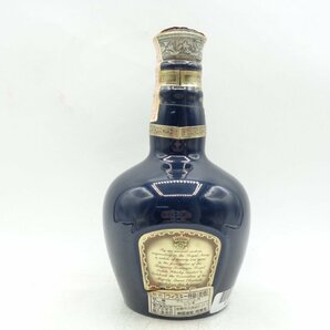 ハーフ ROYAL SALUTE 21年 ロイヤルサルート 21年 ウイスキー 陶器ボトル 青 未開封 375ml 古酒 Q013542の画像3