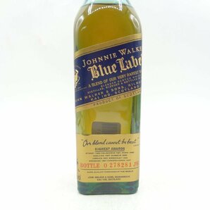 ミニ JOHNNIE WALKER BLUE LABEL ジョニーウォーカー ブルーラベル スコッチ ウイスキー 200ml 43% 未開封 古酒 Z049291の画像5