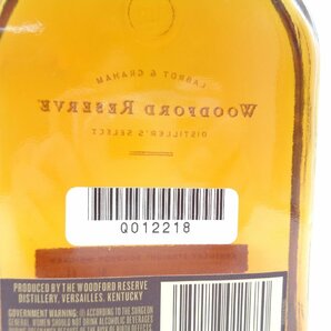 ハーフ WOODFORD RESERVE ウッドフォード リザーブ ディスティラーズ セレクト バーボン ウイスキー 未開封 古酒 375ml 43,2% Q012218の画像8