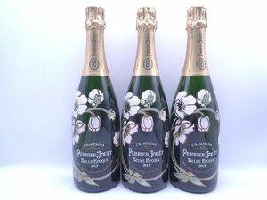 1円～ 3本セット PERRIER JOUET BELLE EPOQUE 2013 ペリエ ジュエ ベルエポック ブリュット シャンパン 未開栓 X147514.X162575.X148629