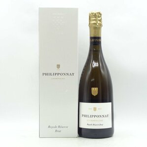 【1円】～ PHILIPPONNAT CHAMPAGNE Royale Reserve Brut フィリポナ ロイヤル レゼルヴ ブリュット シャンパン 箱入 Q014254の画像1