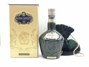 ROYAL SALUTE 21年 ロイヤル サルート エメラルド 緑 グリーン 陶器 スコッチ ウイスキー 700ml 40% 箱入 未開封 古酒 X267079