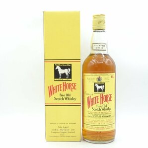 WHITE HORSE FINE OLD ホワイトホース ファイン オールド スコッチ ウイスキー 特級 750ml 40% 箱入 未開封 古酒 G24884の画像1