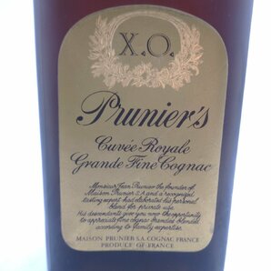 PRUNIER XO プルニエ コニャック ブランデー 古酒 未開栓 700ml 40% P029821の画像9