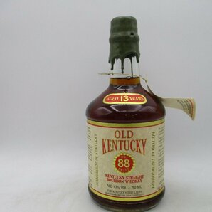 OLD KENTUCKY 13年 NO.88 BRAND オールド ケンタッキー ストレート バーボン ウイスキー 750ml 47% 箱入 未開封 古酒 X268478の画像2