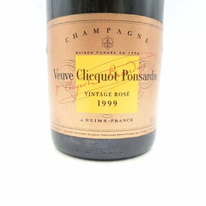 Veuve Clicquot ROSE 1999 VINTAGE BRUT ヴーヴクリコ ロゼ ヴィンテージ ブリュット シャンパン 箱入 未開封 750ml 12％ P031755の画像6