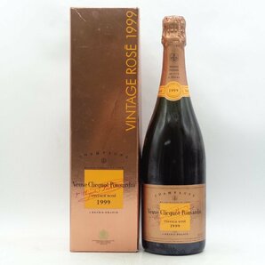 Veuve Clicquot ROSE 1999 VINTAGE BRUT ヴーヴクリコ ロゼ ヴィンテージ ブリュット シャンパン 箱入 未開封 750ml 12％ P031755の画像1