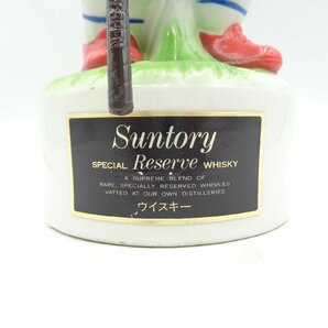 【同梱不可】1円～ SUNTORY WHISKY RESERVE サントリー ウイスキー リザーブ サントリーオープン '89 陶器 750ml 43% ※上部なし Q013631の画像5