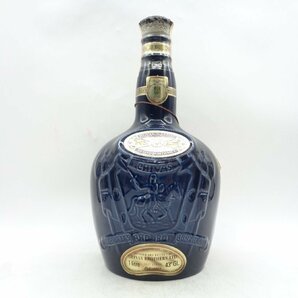 ROYAL SALUTE 21年 ロイヤル サルート 青 陶器 スコッチ ウイスキー 1000ml 未開封 古酒 X267661の画像1