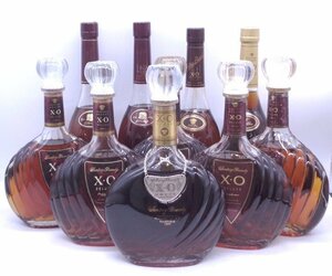 【同梱不可】10本セット SUNTORY サントリー XO ブランデー 国産 古酒 未開栓 汚れ ラベル難ボトル含 P031208