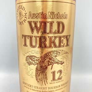 ST【同梱不可】WILD TURKEY ワイルドターキー 12年 ※箱ダメージ有 750ml 50.5% 未開栓 古酒 Z046692の画像4