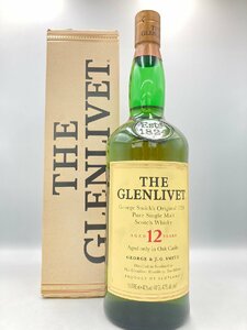 ST【同梱不可】GLENLIVET グレンリベット 12年 箱有 1000ml 40% 未開栓 古酒 Z046519