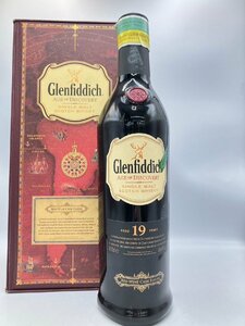 ST【同梱不可】Glenfiddich グレンフィディック 19年 箱有 700ml 40% 1262g 未開栓 古酒 Z050047